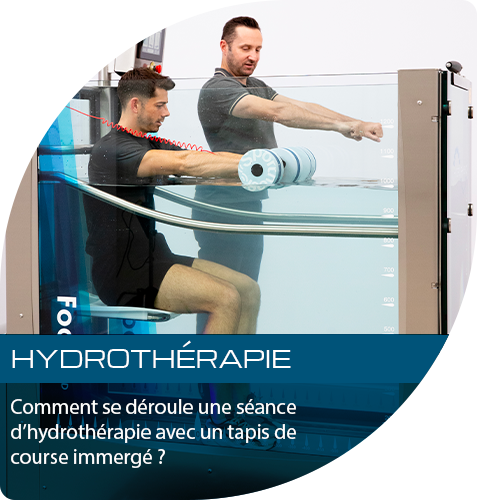 Comment se déroule une séance d’hydrothérapie avec un tapis de course immergé ?