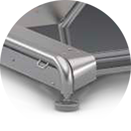 pied réglable fusion