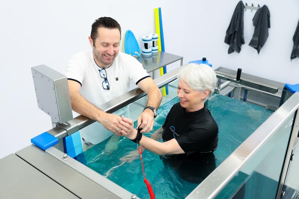 tapis hydrothérapie walk-o hydrophysio active - rééducation - sport - bien-être - surpoids - gériatrie - pédiatrie