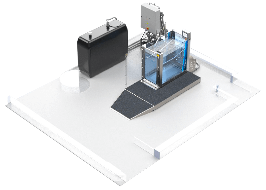 tapis hydrothérapie walk-o hydrophysio focus - rééducation - sport - bien-être - surpoids - gériatrie - pédiatrie