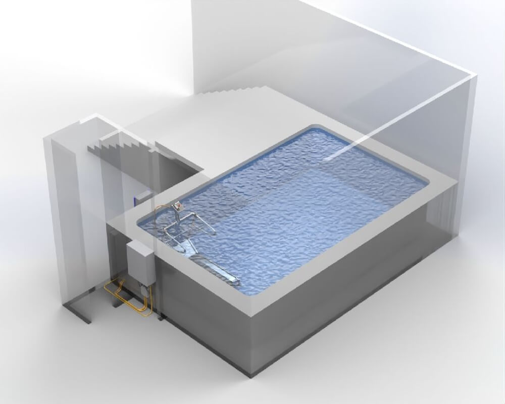 tapis hydrothérapie walk-o hydrophysio fusion - rééducation - sport - bien-être - surpoids - gériatrie - pédiatrie