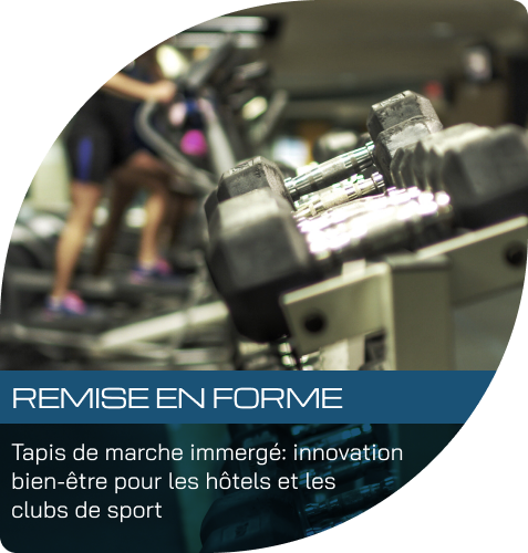 Tapis de marche immergé dans les hôtels et les clubs de sport : une innovation bien-être et santé