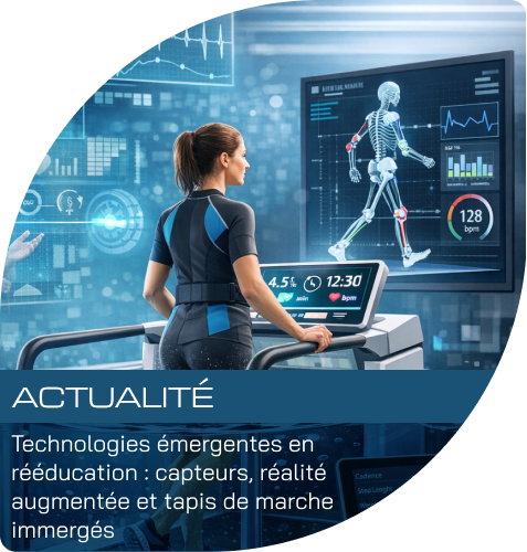 Technologies émergentes en rééducation : capteurs, réalité augmentée et tapis de marche immergés