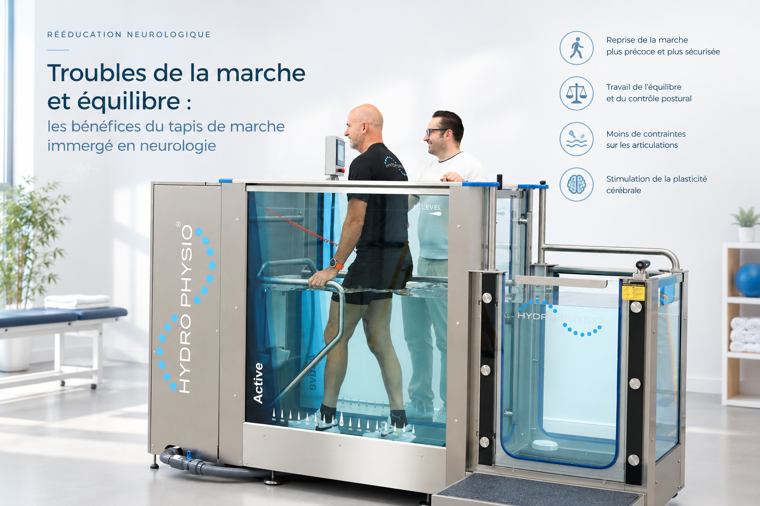 Troubles de la marche et équilibre : les bénéfices du tapis de marche immergé en neurologie